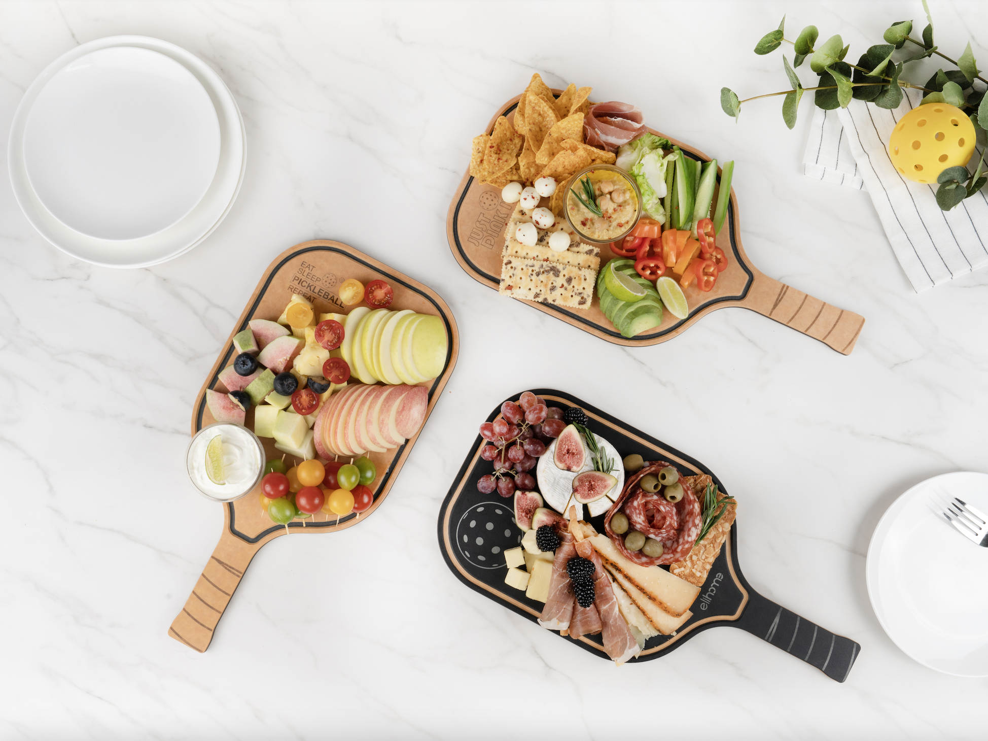 eli アメリカで大人気のピックルボール型まな板まな板 elihome